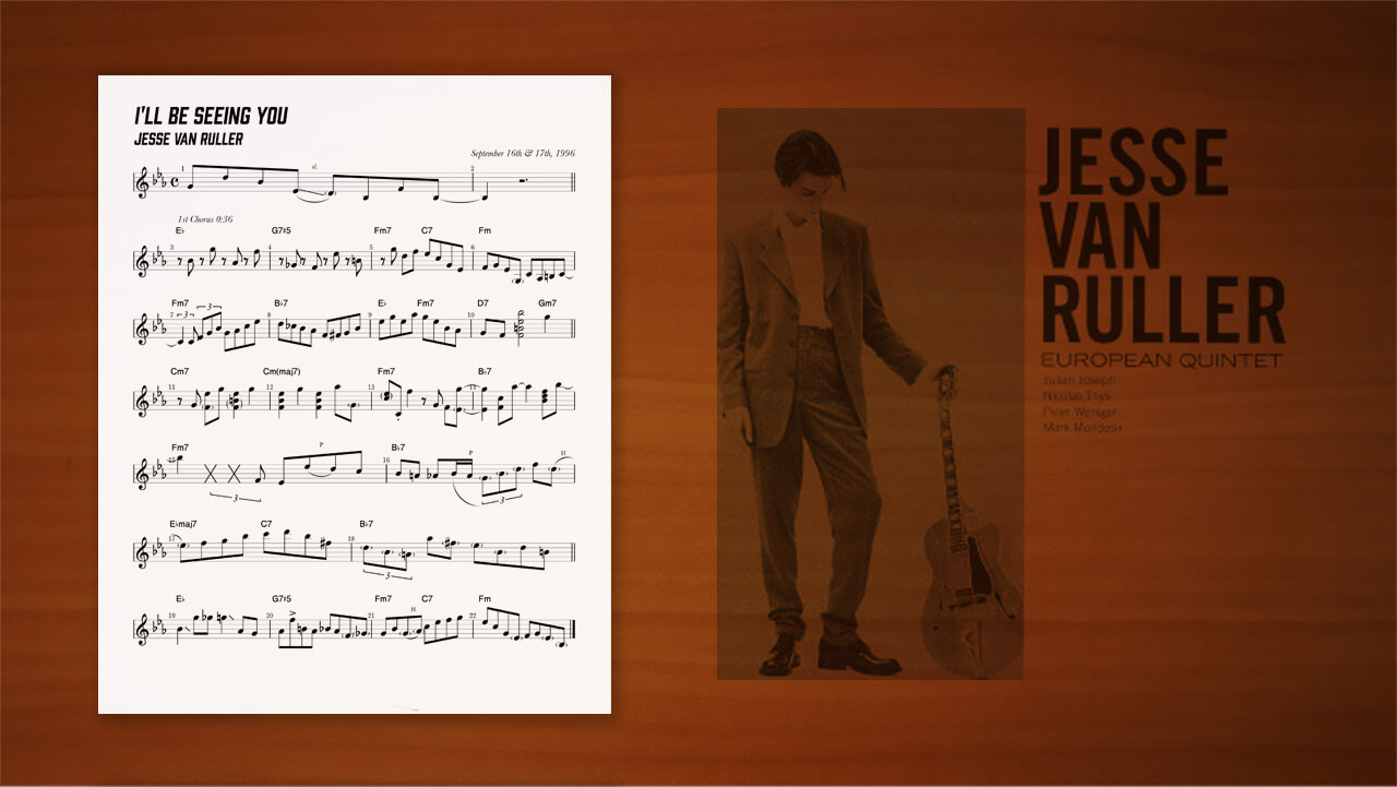 jesse-van-ruller,transcription,耳コピー,ジャズギター